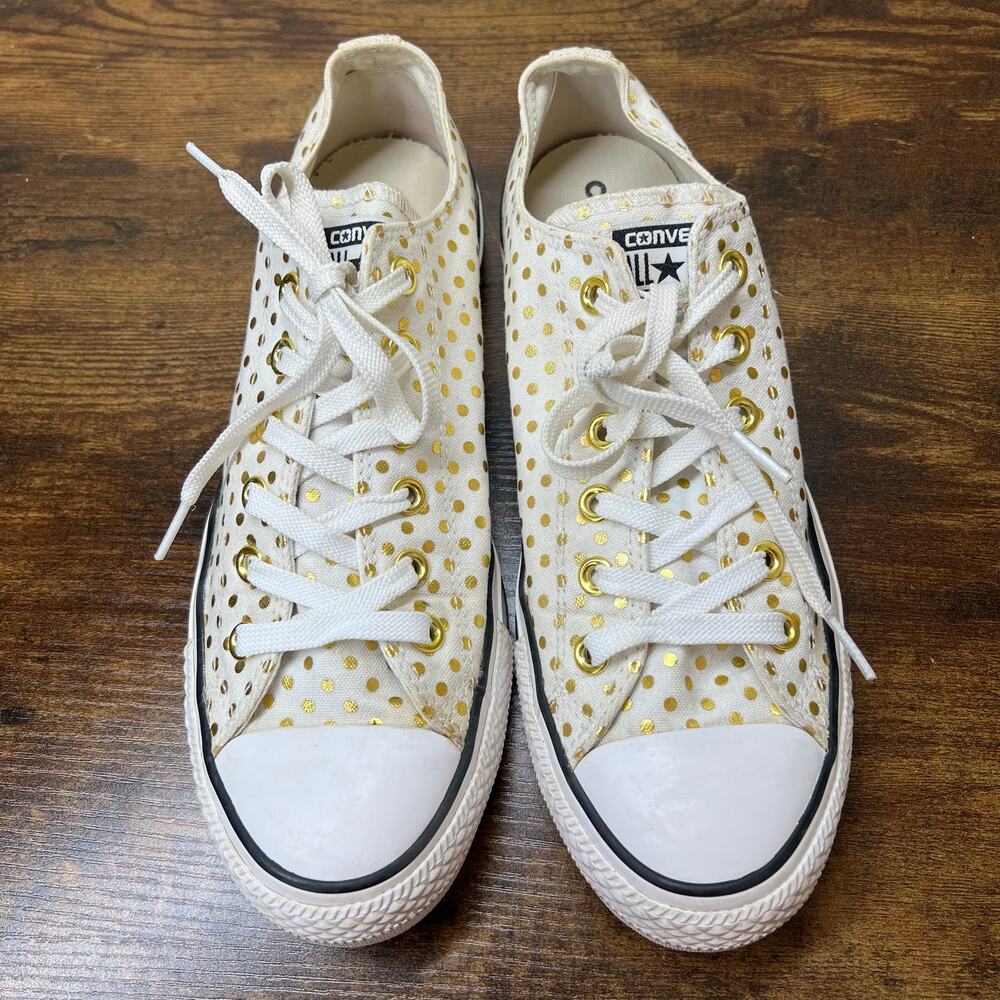 Converse Chuck Taylor All Star Sneakers 8 Mens 10 Womens Metallic Dot Low Top - Picture 3 of 10